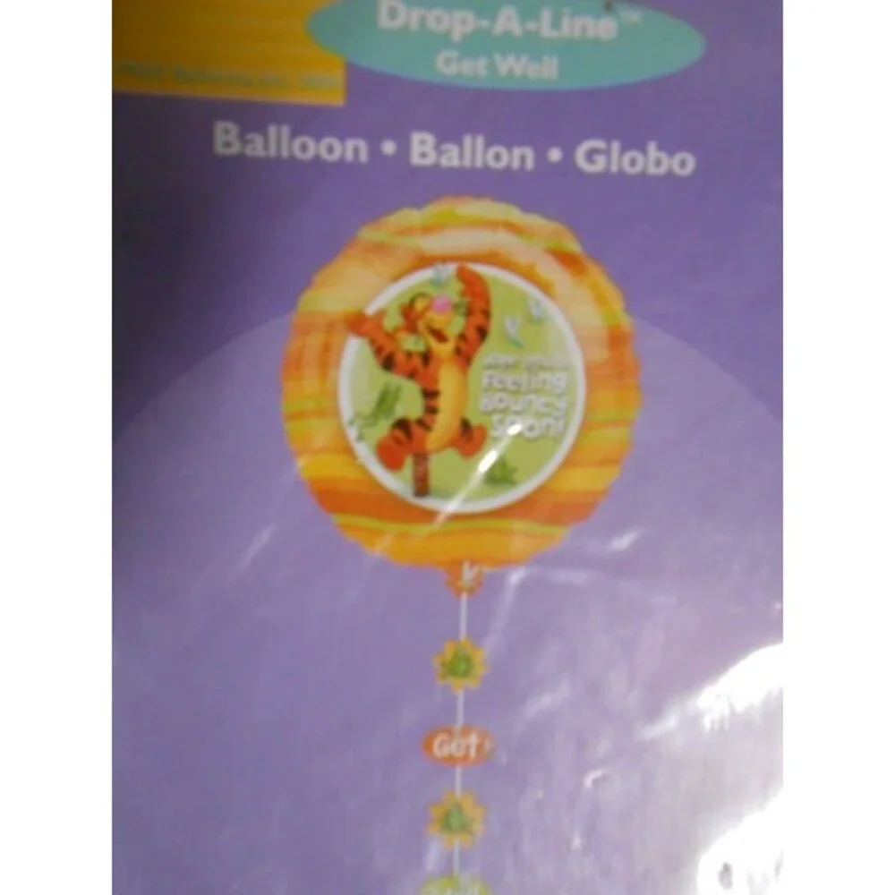 Disney Winnie The Pooh Tiger 'feel better' drop-a-line jumbo balloon